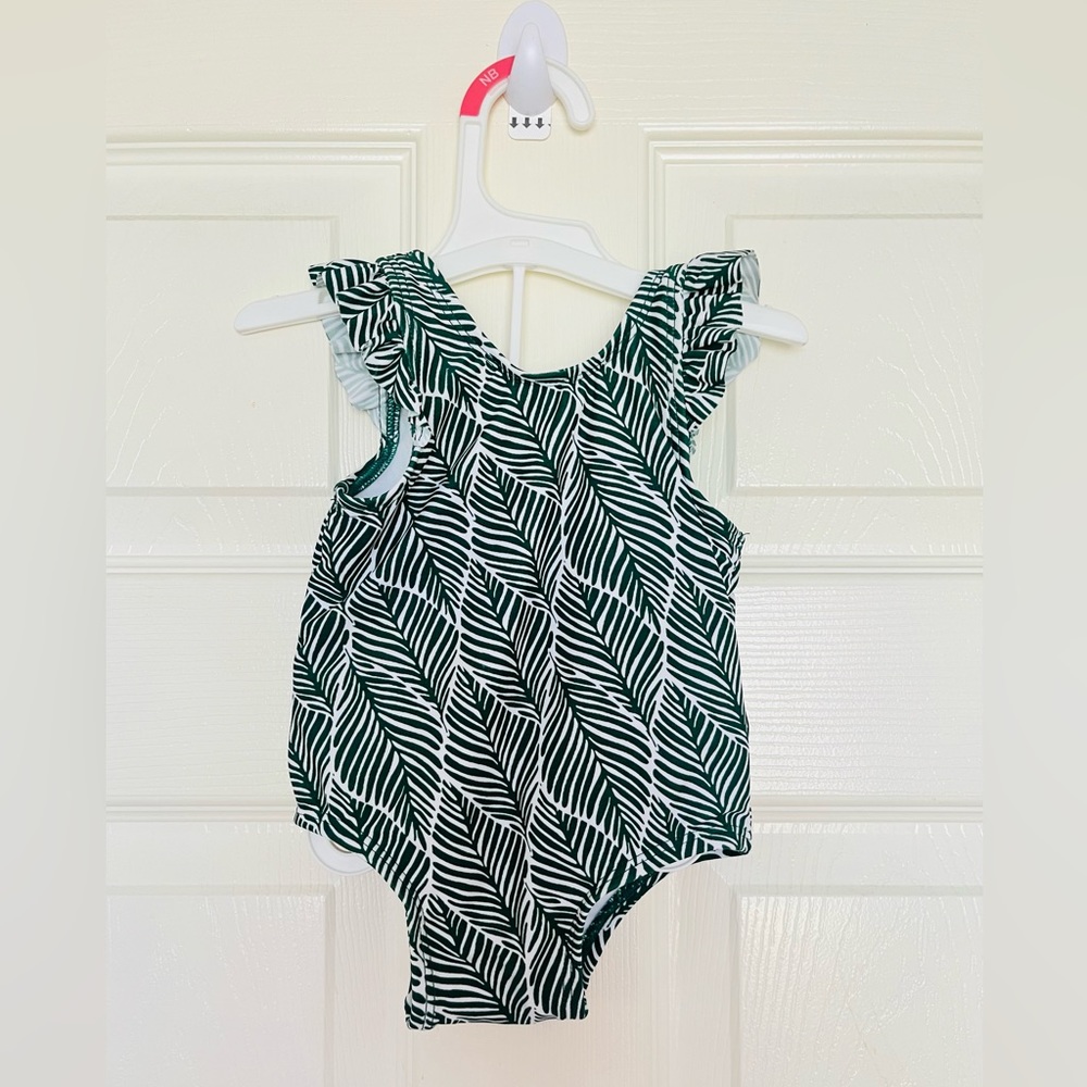 Starting out Baby Girls boho Swimsuit Palms one piece 6-9 months